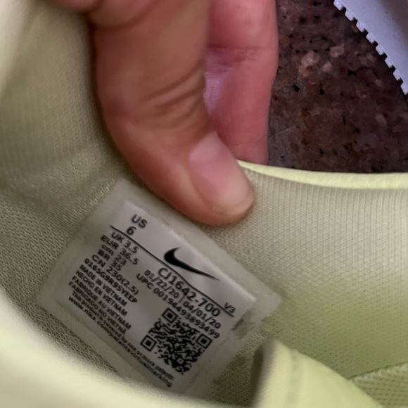 Nike Air Force 1 AF1 Sage Low Top Platform neon green Sneakers Shoes 6 - Picture 4 of 5